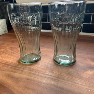 Coca-Cola Embossed Glass Set